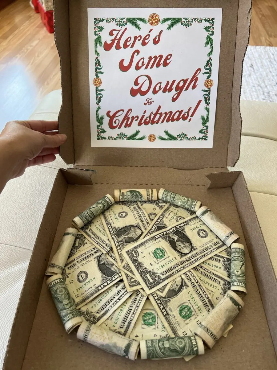 Christmas cash gift