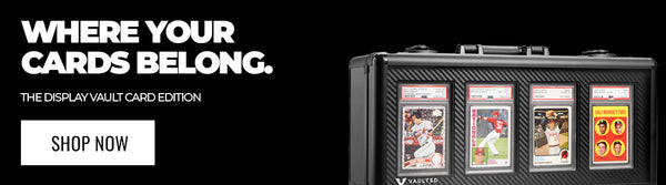 Black Vaulted Card Case. Designed to fit PSA/ CGC, BGS, SGC, and MAG slabs, the Card Display is an ideal storage solution