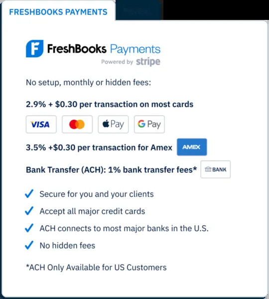 FreshBooks Payments