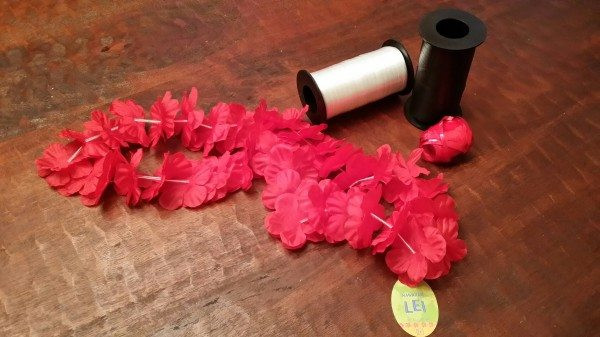 Accordion fold money for graduation lei