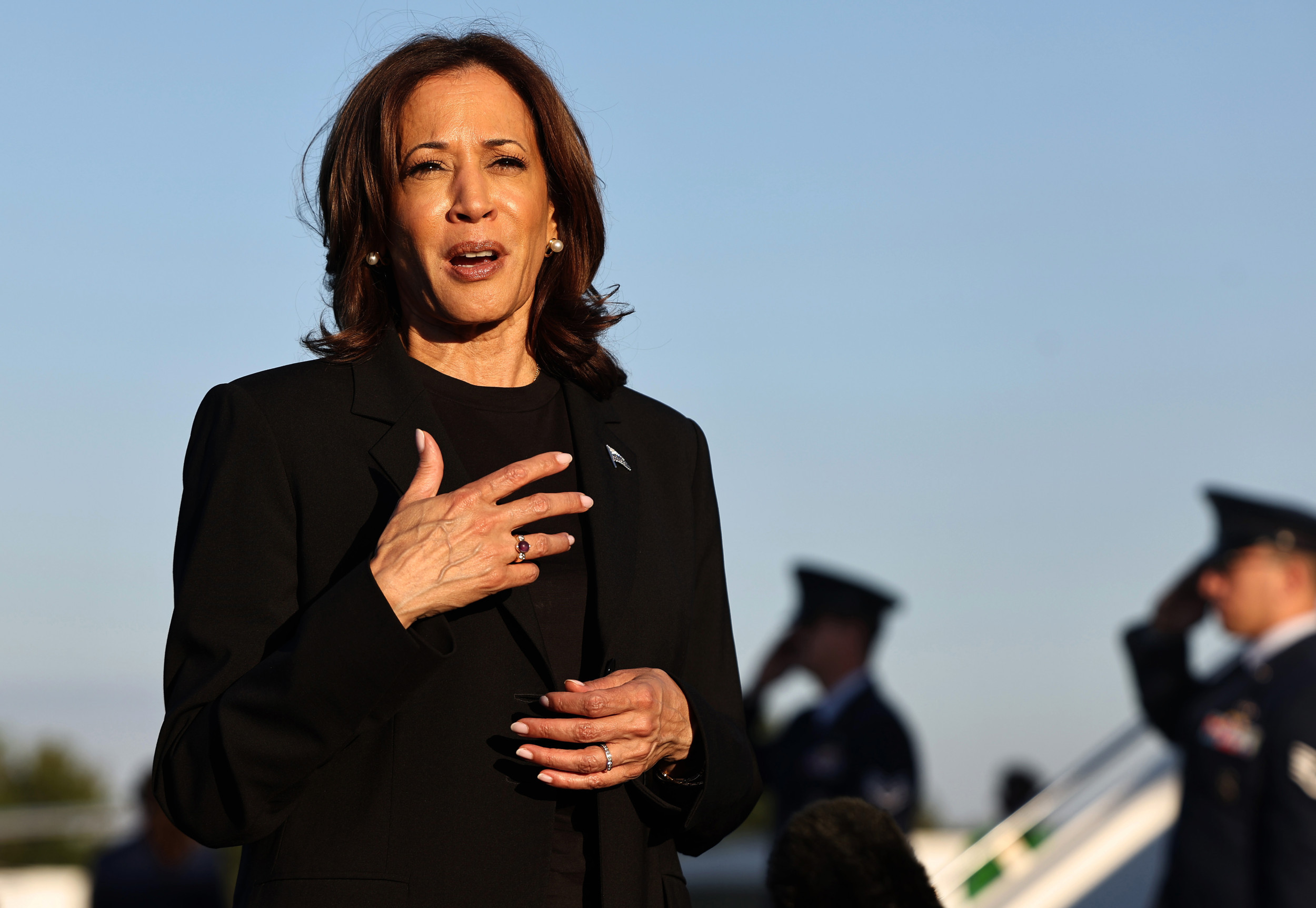 Kamala Harris assessing hurricane recovery