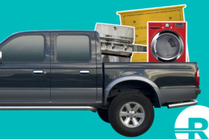 Truck car for item delivery