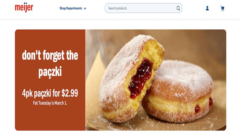 Meijer home page