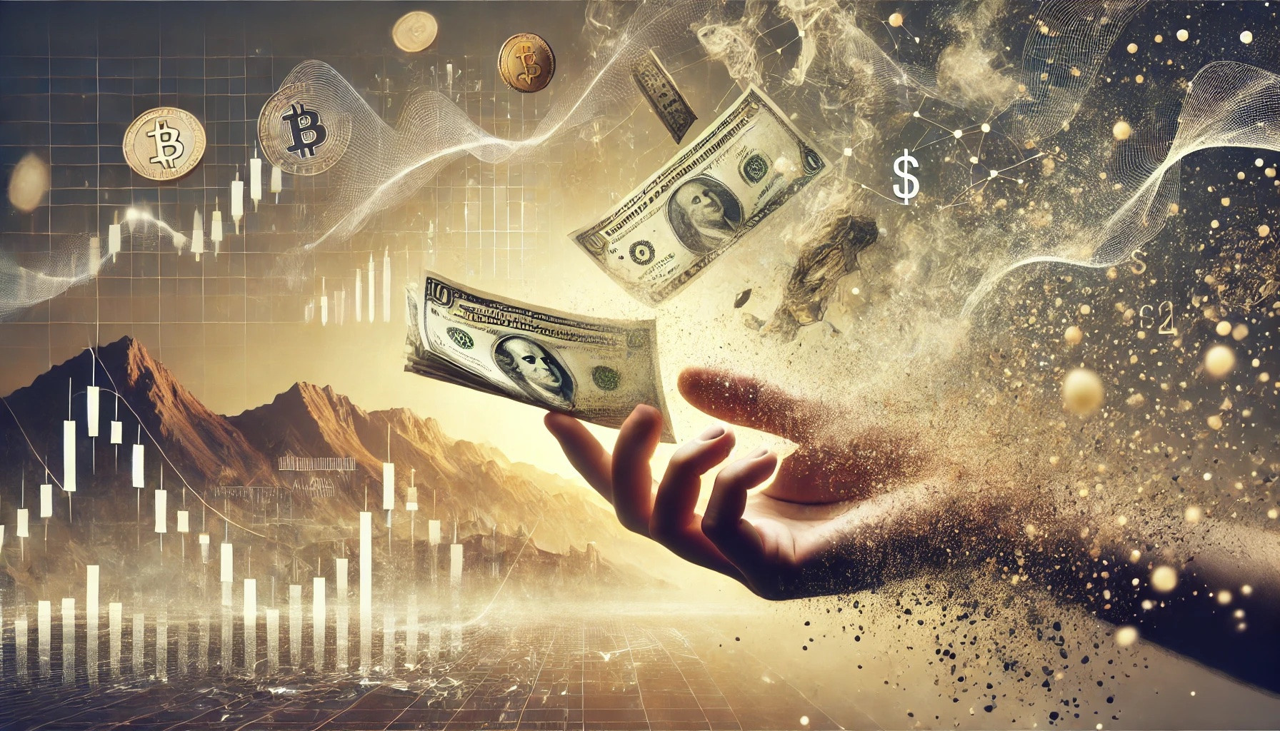Close-up of various United States Dollar bills