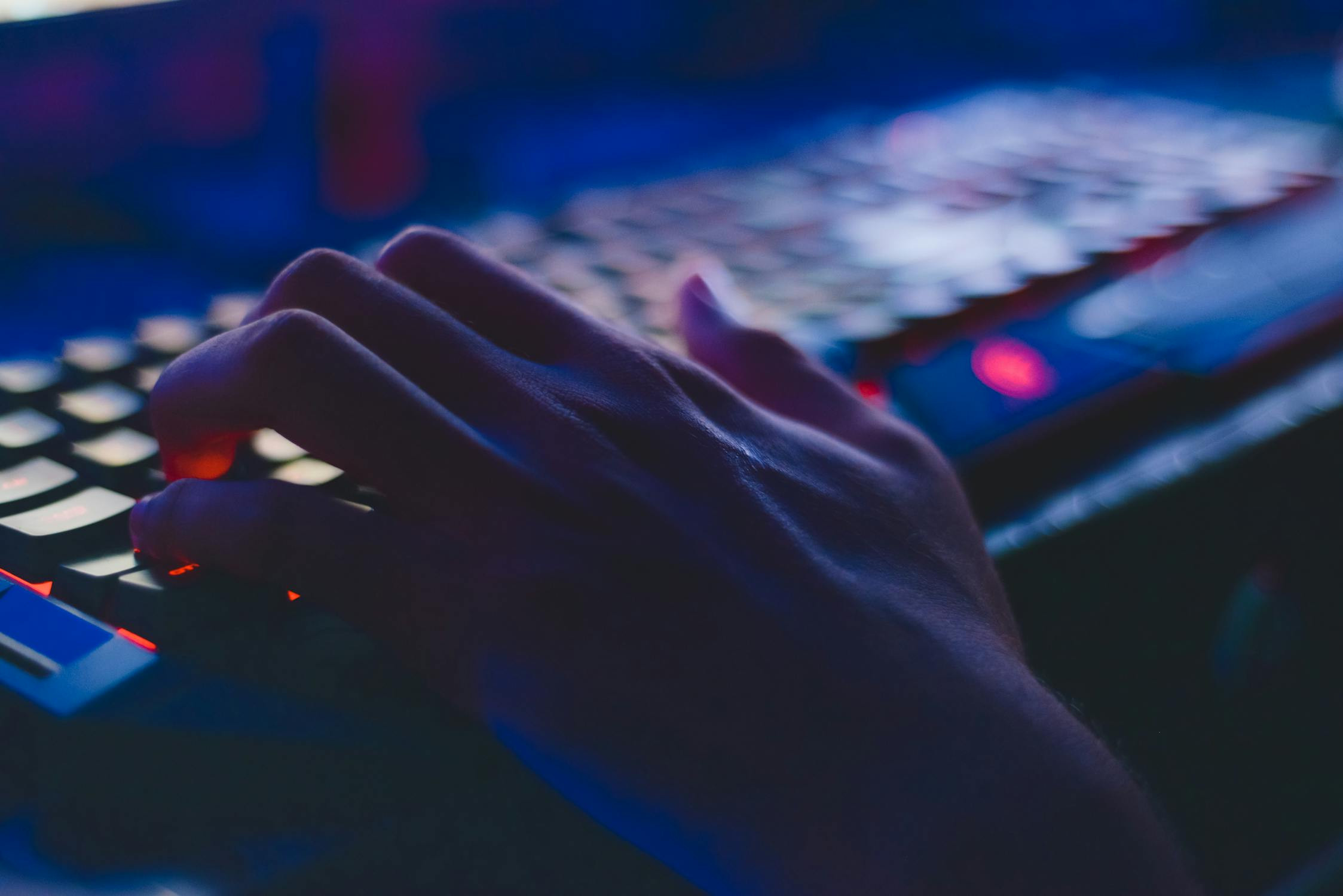 Person using a laptop, emphasizing tax planning and financial management