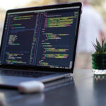 Person using secure, password-protected Wi-Fi network for online banking