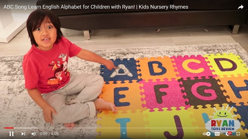 Ryan Kaji In Video with Toys