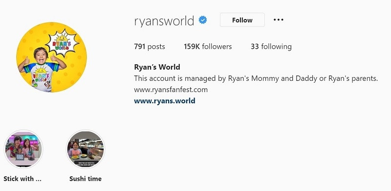 Ryan Kaji on Instagram