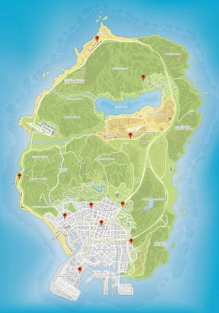 GTA 5 Armored Truck Location Map