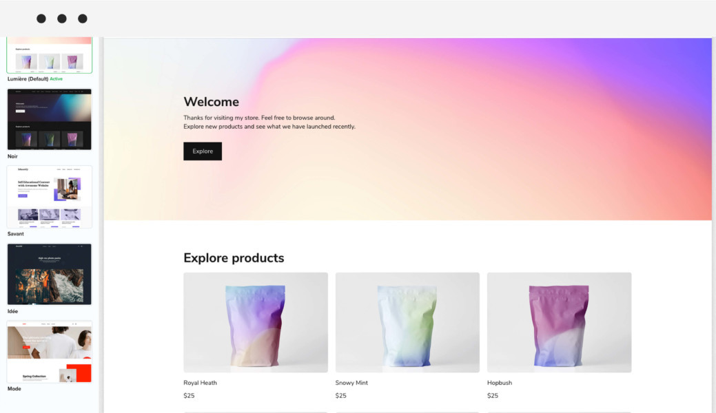 Customizing your Sellfy store