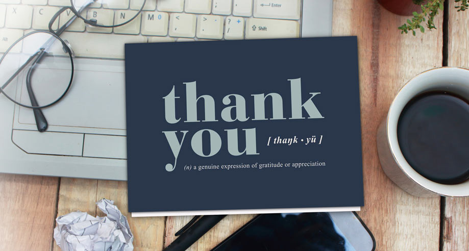 Employee Thank You Card
