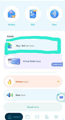 Buy/Sell Gift Cards Option