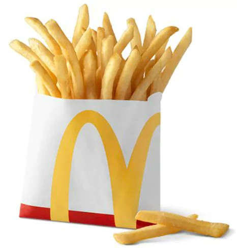 McDonald's classic french fries served in their iconic red container.