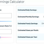 YouTube earnings calculator